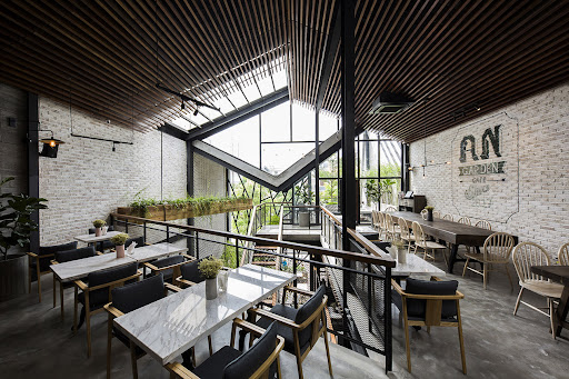 quan ca phe trang tri gach bong gio va gach bong gach gia co an garden Gạch Bông Đà Nẵng