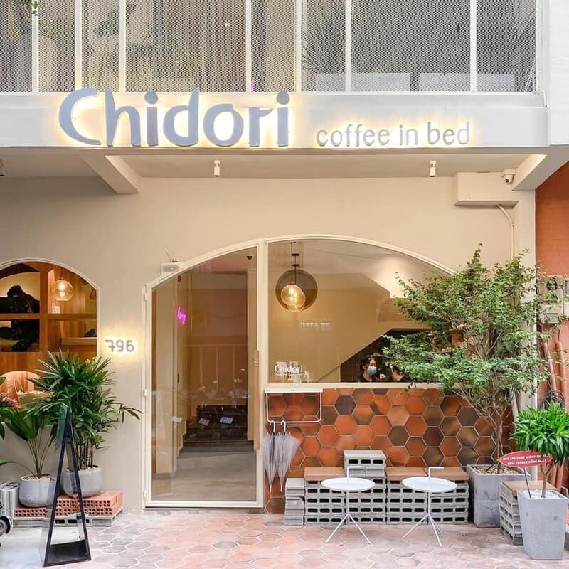 quan ca phe trang tri gach bong gio va gach bong gach gia co chidori Gạch Bông Đà Nẵng