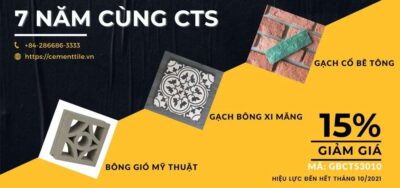 Giảm giá gạch bông tháng 10/2021