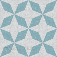 Gạch bông Terrazzo CTS TE-169.3(4-57) 7 Gạch bông CTS TE-169.3(4-57) - 16 viên - Encaustic cement tile CTS TE-169.3(4-57) - 16 tiles
