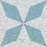 Gạch bông Terrazzo CTS TE-169.3(4-57) 6 Gạch bông CTS TE-169.3(4-57) - 4 viên - Encaustic cement tile CTS TE-169.3(4-57) - 4 tiles